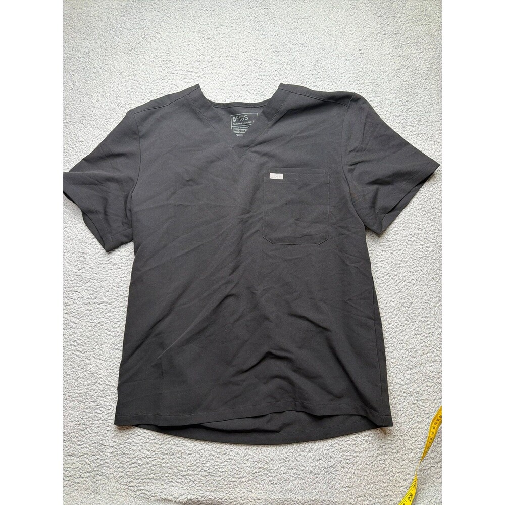 Figs technical collection scrub top black sz xl